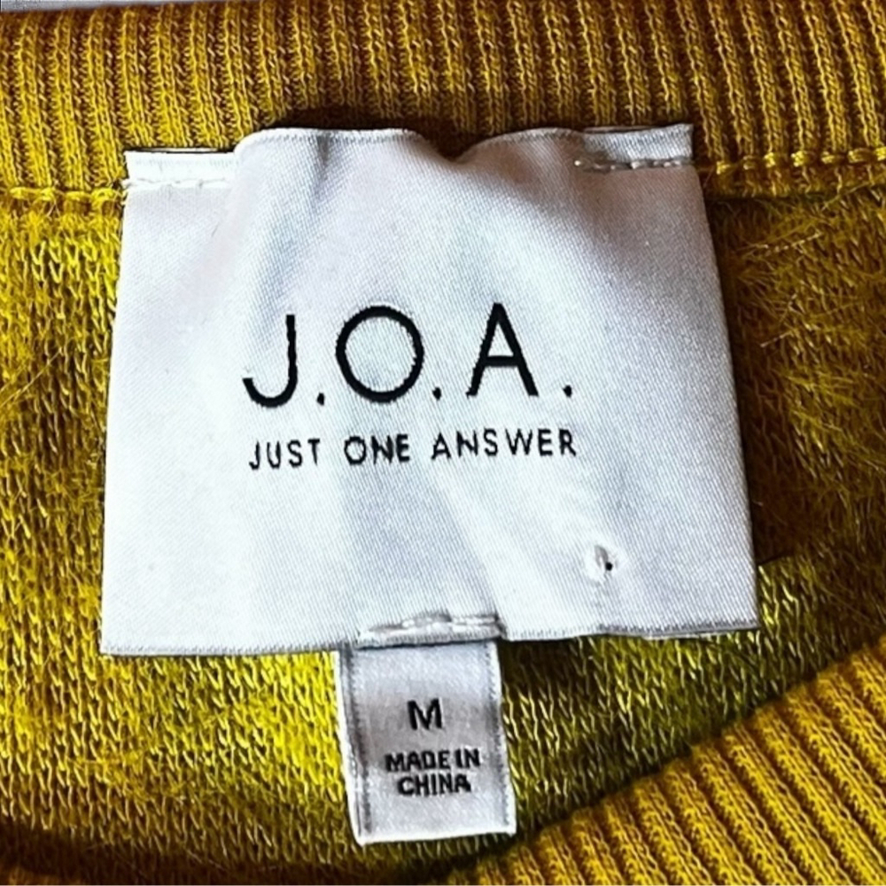 J.O.A. Mustard Faux-Fur Textured Sweater, M - Picture 13 of 13